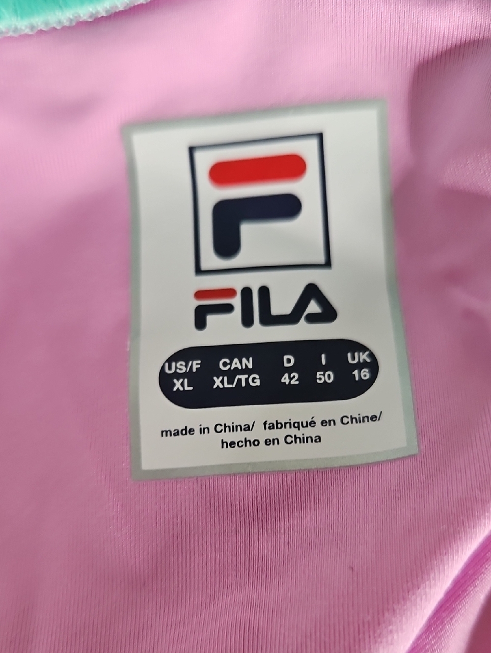 Fila Elite Pleated Tennis Dress Pink/Blue/White Size XL - Picture 4 of 6